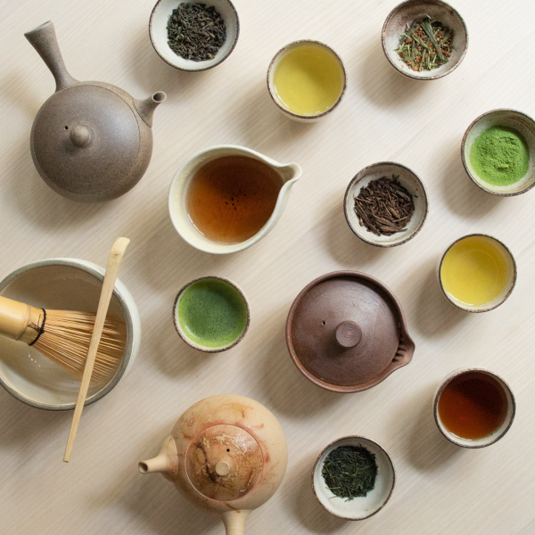 Japanese tea tasting