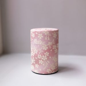 Japanese tea container with sakura